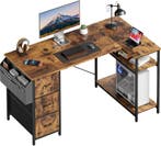 Bureau - Computertafel - Computerbureau - 120x78 cm - Bruin, Huis en Inrichting, Verzenden, Zo goed als nieuw