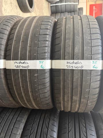 225-40-18 Michelin Zomerbanden 5.5mm Incl Montage 225 40 18, Ophalen, 18 inch, Gebruikt, Band(en)