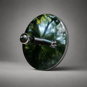 Plafondlamp - chroomgeplateerd metaal - Wand- of