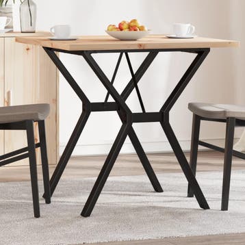 vidaXL Eettafel Y-frame 80x80x75,5 cm massief grenenhout en, Verzenden, Nieuw