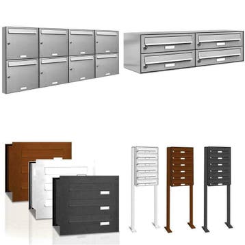 Brievenbus RVS -meerdere adressen - brievenbussen flat, Ophalen of Verzenden, Nieuw, Rvs, Inbouw