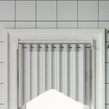 vidaXL Gordijnrails 2 st 60-105 cm aluminium wit en, Verzenden, Nieuw, Zilver