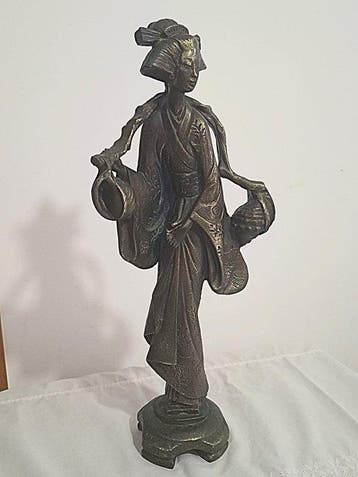 sculptuur, PORTATRICE DACQUA - 44 cm - Brons, Antiek en Kunst