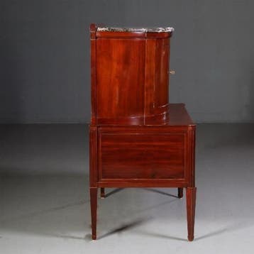 Schrijfkabinet of Drankenkastje in deels half rond in strak, Ophalen of Verzenden