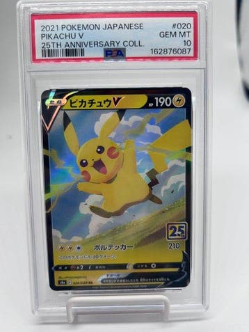 Pokémon - 1 Graded card - Pikachu 020/028 Promo card,, Nieuw