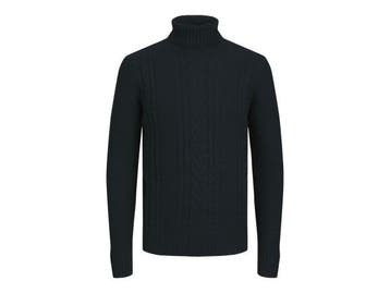Veiling - Jack &amp; Jones Craig Knit Roll Neck Sky Captain, Nieuw