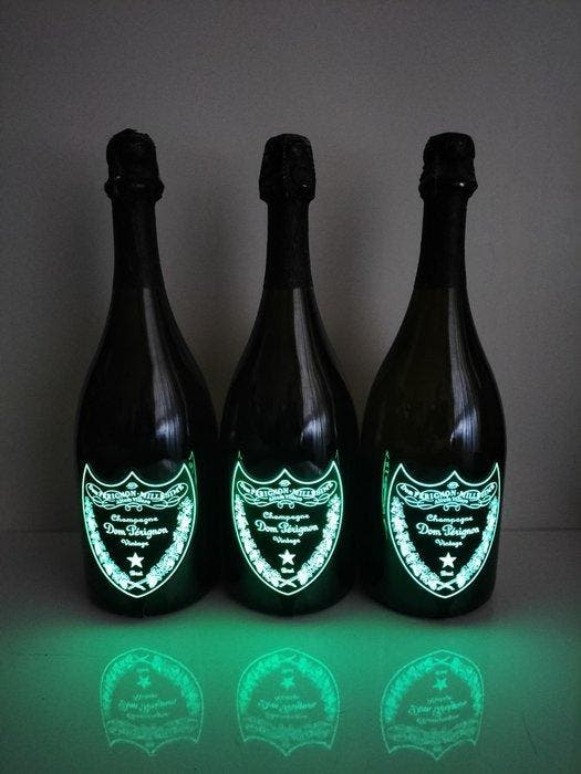 2015 Dom Pérignon, Luminous - Champagne Brut - 3 Flessen, Verzamelen, Wijnen