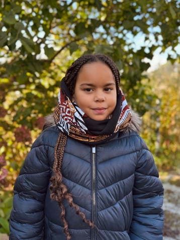 Warme Winter Colsjaal voor Kinderen met Afrikaanse print Uni, Ophalen of Verzenden, Nieuw