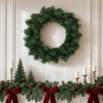 vidaXL Kerstkrans Groen Ø 50 cm PVC, Diversen, Verzenden, Nieuw