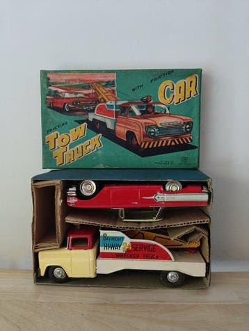 Ichiko - Blikken speelgoed - Ford Tow Truck & Car - Ford