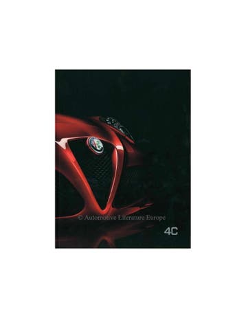 2013 ALFA ROMEO 4C HARDCOVER BROCHURE ITALIAANS, Boeken, Nieuw, Alfa Romeo, Author