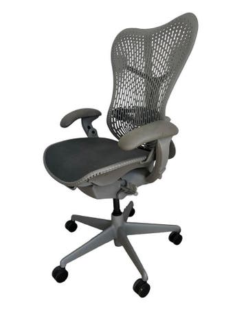 Herman Miller Mirra Shadow Blue Fog - Full Option, Verzenden, Zo goed als nieuw, Grijs, Bureaustoel
