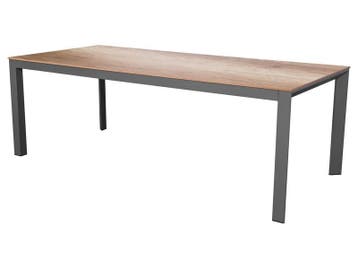 Te Velde tuinmeubelen Elena hpl tuintafel 220 wood, Tuin en Terras, Nieuw, Rechthoekig