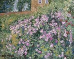 Chris van Dijk (1952) Impressionist -  Jardin Française, Antiek en Kunst, Kunst | Schilderijen | Klassiek