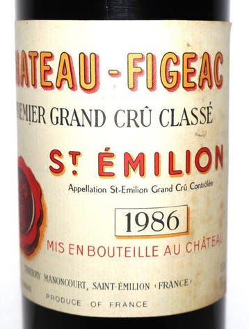 1986 Château Figeac - Saint-Émilion 1er Grand Cru Classé B -, Verzamelen, Wijnen, Nieuw