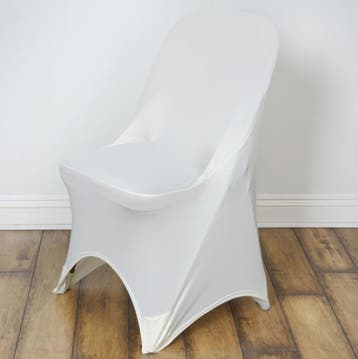 Stretch stoelhoes voor klapstoelen ivoor, Verzenden, Nieuw, Versiering, Geboorte of Huwelijk