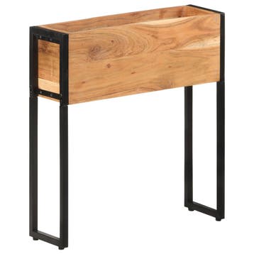 vidaXL Plantenbak 60x20x68 cm massief acaciahout, Verzenden, Nieuw, 60 tot 100 cm, 60 cm of meer