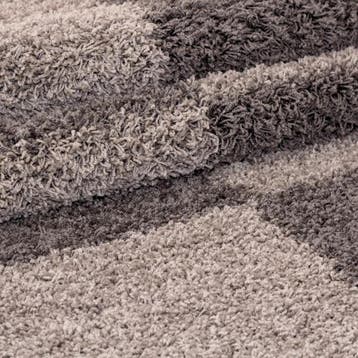 Shaggy Vloerkleed | Gala | Taupe | 140x200 cm, Verzenden, Nieuw