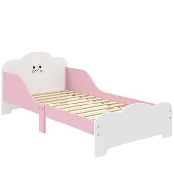 Kinderbed, 140 X 70 Cm Bedframe Met Hoge Beschermingshek Voo, Verzenden, Nieuw