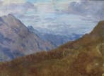 Scuola Italiana (XX), firmato M. Calderini - Paesaggio di, Antiek en Kunst