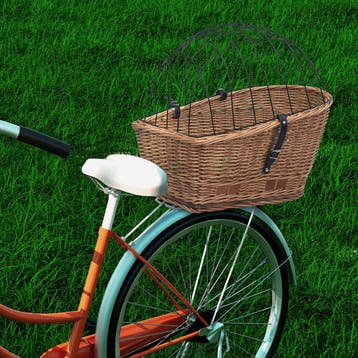 vidaXL Fietsmand voor bagagedrager 55x31x36 cm natuurlijk, Verzenden, Nieuw