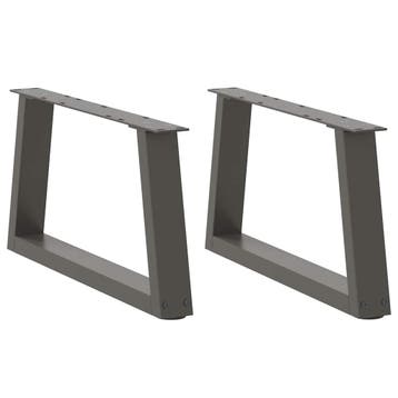 vidaXL Salontafelpoten 2 st V-vormig 60x(30-31,3) cm staal, Verzenden, Nieuw