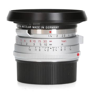 Leica 35mm f/1.4 Summilux-M Silver Steel Rim (11301), Audio, Tv en Foto, Fotografie | Lenzen en Objectieven, Ophalen of Verzenden