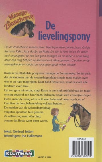 De lievelingspony / Manege de Zonnehoeve 9789020662894, Boeken, Verzenden, Gelezen, Gertrud Jetten