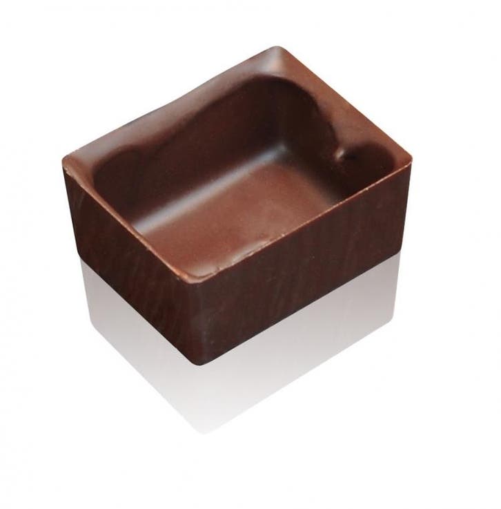 DV Chocoladedecoratie Kuipje Rechthoek Puur 70st, Hobby en Vrije tijd, Taarten en Cupcakes maken, Nieuw, Verzenden