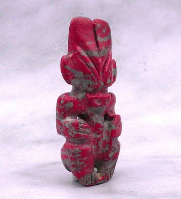 sculptuur, Hongshan Cultuur Alien Taïno achtige Gehoornde