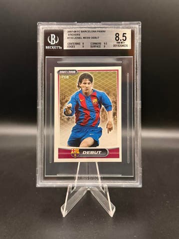 Beckett 8.5 Panini 2007/2008 Debut FC Barcelona Lionel Messi, Verzenden, Zo goed als nieuw, Losse kaart