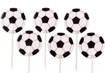 31-delige voetbal decoratie set wit met goud, Verzenden, Nieuw, Overige typen