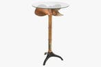 Maritieme bartafel OCEAN 105cm koper gevlamd zwart metalen, Huis en Inrichting, Tafels | Eettafels, Ophalen of Verzenden, Nieuw