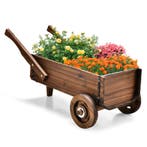 LIVSK Kruiwagen Plantenwagen - Gecarboniseerd Dennenhout - A, Verzenden, Nieuw