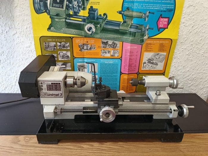 Emco Unimat 3 Precision Lathe Set - Horlogemakers, Antiek en Kunst, Antiek | Wandborden en Tegels