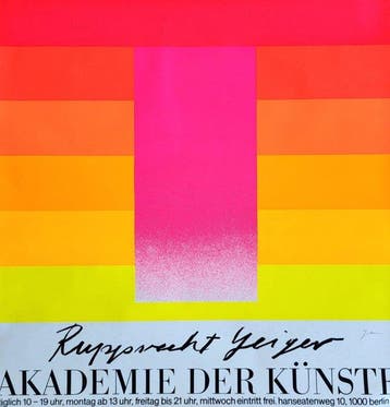 Rupprecht Geiger (1908-2009) - Ausstellungsplakat