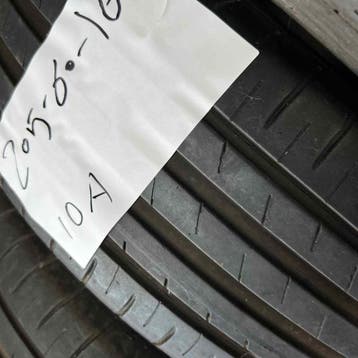 2 x Goodyear 205-60-16 Zomerbanden 6mm, Gebruikt, 16 inch, Band(en), Personenwagen