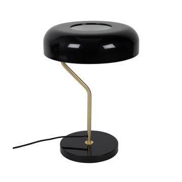 *WOONWINKEL* Dutchbone Eclipse Metalen Tafellamp Zwart, Verzenden, Nieuw