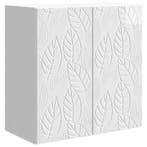 vidaXL Wandkast Hoogglans Wit 59 x 31 x 60 cm Bewerkt hout, Huis en Inrichting, Kasten | Overige, Verzenden, Nieuw