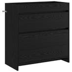 vidaXL Badkamer Onder Wasbak Kast Zwart eiken 78,5 x 37,5 x, Verzenden, Nieuw
