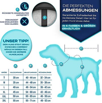 Hondenjas - Hondentrui - Winter - L - Zwart - TRESKO®, Dieren en Toebehoren, Verzenden, Zo goed als nieuw
