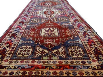 Kazak - Gereinigd - Vloerkleed - 310 cm - 136 cm, Huis en Inrichting, Stoffering | Tapijten en Kleden, Nieuw