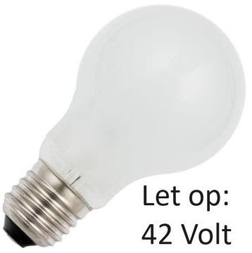 SL Gloeilamp Laagvolt E27 42V 60W Mat A60, Ophalen of Verzenden, Nieuw