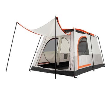 2dekans | Coast Kampeertent voor 6 personen - 2 kamers met, Caravans en Kamperen, Ophalen of Verzenden, Zo goed als nieuw