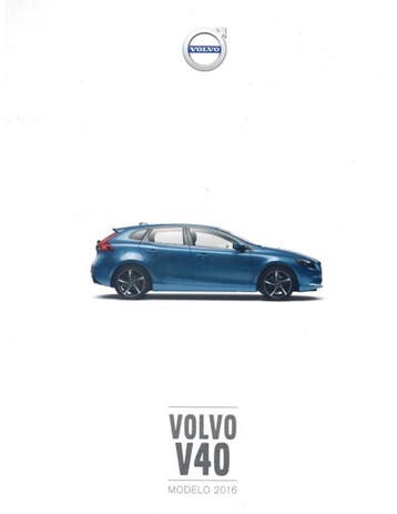2016 VOLVO V40 BROCHURE SPAANS, Nieuw, Volvo, Author