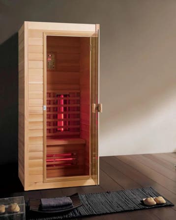 EXCLUSIVE ONE Infrarood cabine 90x90x200 Fullspectrum IRA, Verzenden, Nieuw, Infrarood, Complete sauna