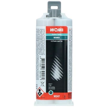 Womi W247 Snelle 2K Kunststoflijm Zwart 50 ml, Verzenden