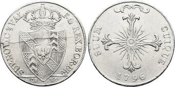Fuer Neuenburg, 21 Batzen (gulden) 1 1796 Brandenburg-Pre..., Verzenden