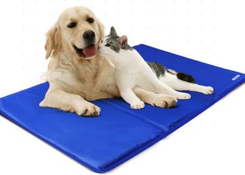 Koelmat Hond & Kat - 90x50 cm - Blauw - Nobleza, Verzenden, Zo goed als nieuw