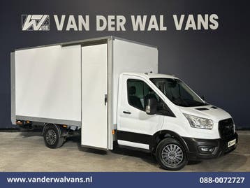 Ford Transit | 2.0 TDCI 131pk Bakwagen Laadklep Zijdeur, Auto's, Gebruikt, Euro 6, Wit, Dealer onderhouden